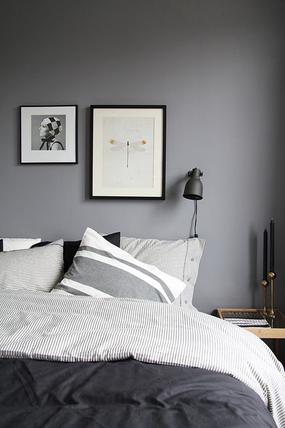 light grey bedroom walls